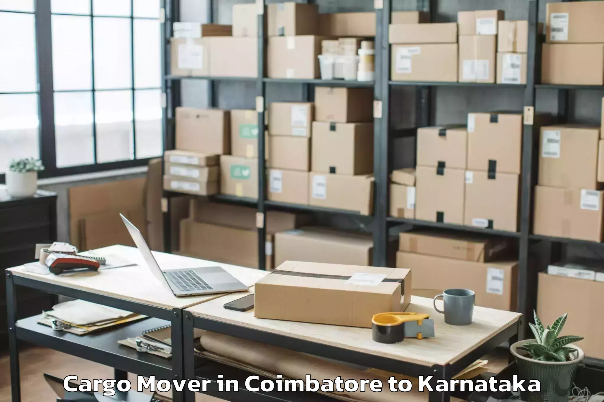 Professional Coimbatore to Karnataka Veterinary Animal An Cargo Mover